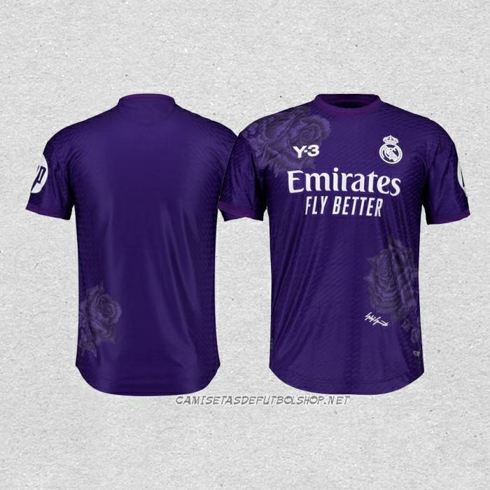 Camiseta Cuarto Real Madrid Y-3 2024 Purpura